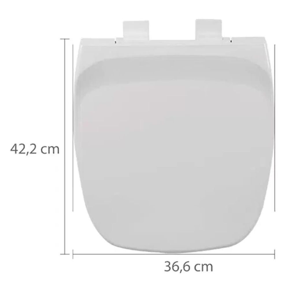 Assento Sanitário Soft Close Branco Astra